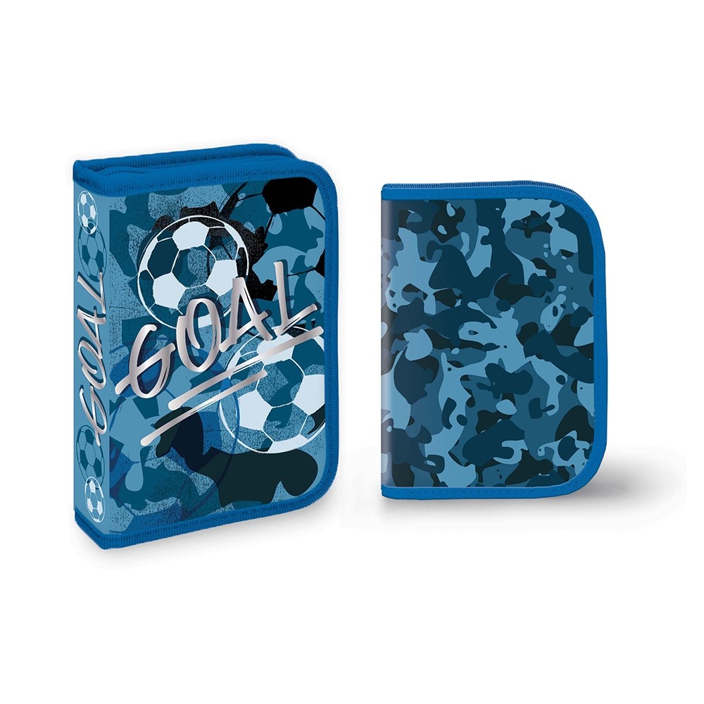 Penar tematica fotbal, echipat, 1 fermoar, 2 extensii, 20 x 13 x 3.5 cm, 30 piese - imagine 3